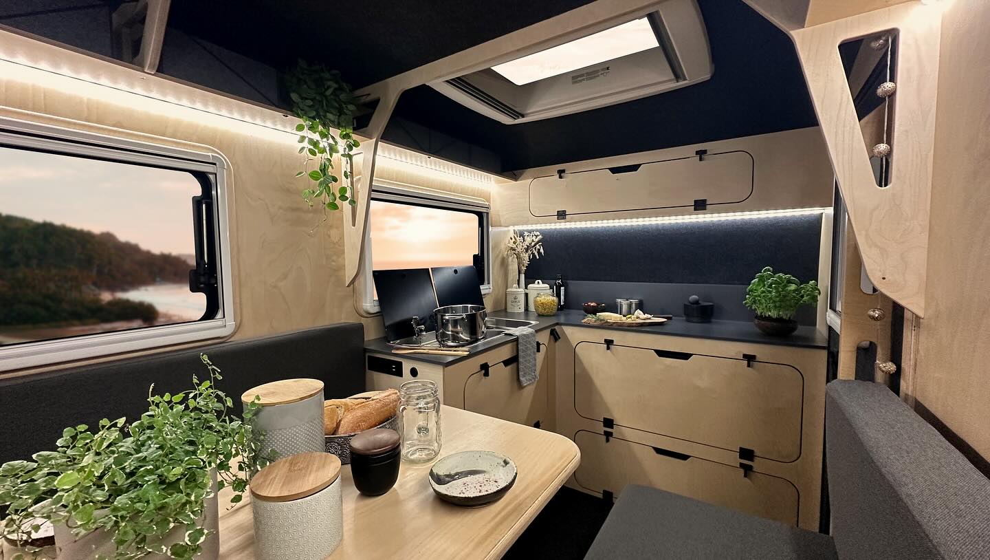 Camp Tour X34 Convertible Interior Day Layout